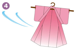 洗える着物の洗い方04_陰干しする
