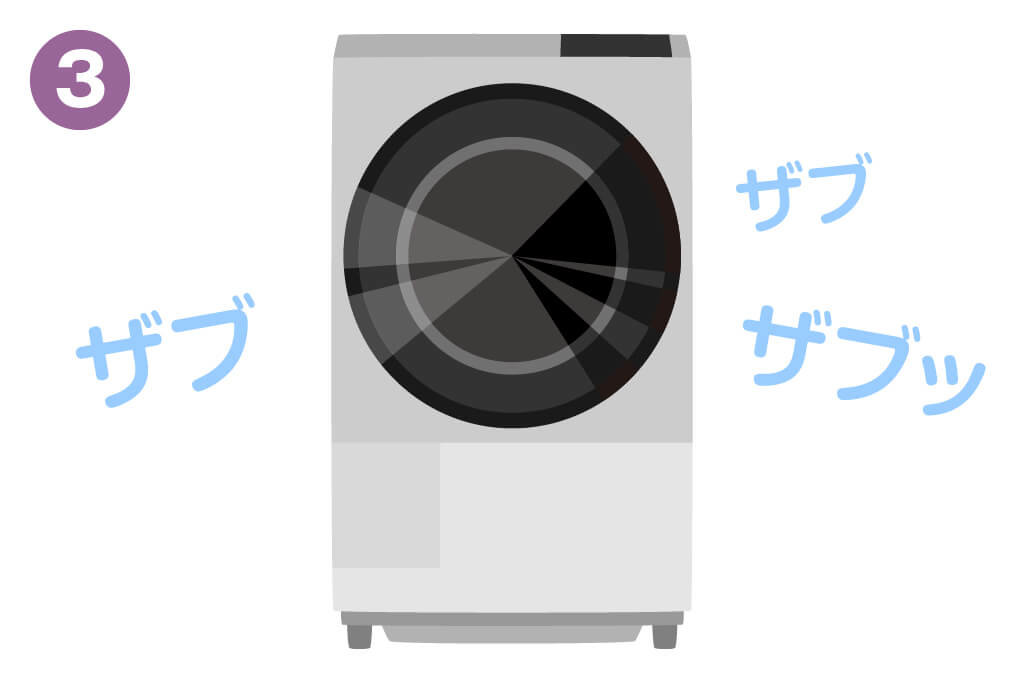 洗える着物の洗い方03_洗濯機で洗う